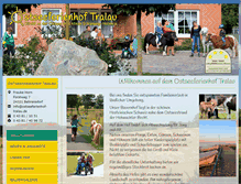 Tablet Screenshot of ostseeferienhof-tralau.de